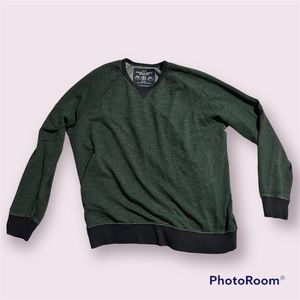 American Eagle Comfy Mens Sweatshirt Crew Neck Size XL green/blue